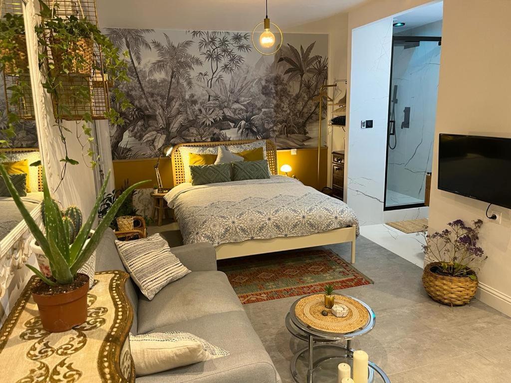 Superbe Appartement Avec Jacuzzi Avec Jardin Prive ลียง ภายนอก รูปภาพ
