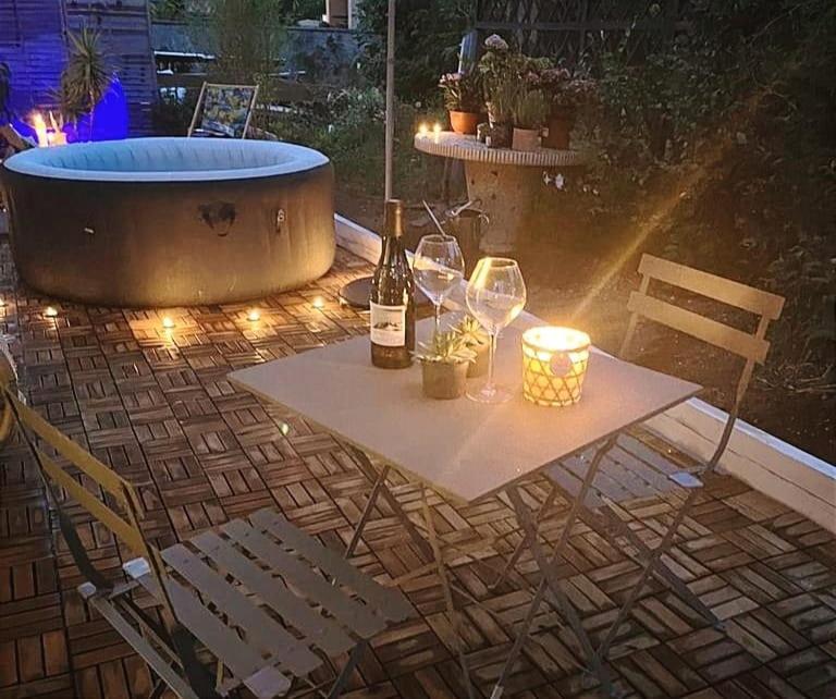Superbe Appartement Avec Jacuzzi Avec Jardin Prive ลียง ภายนอก รูปภาพ
